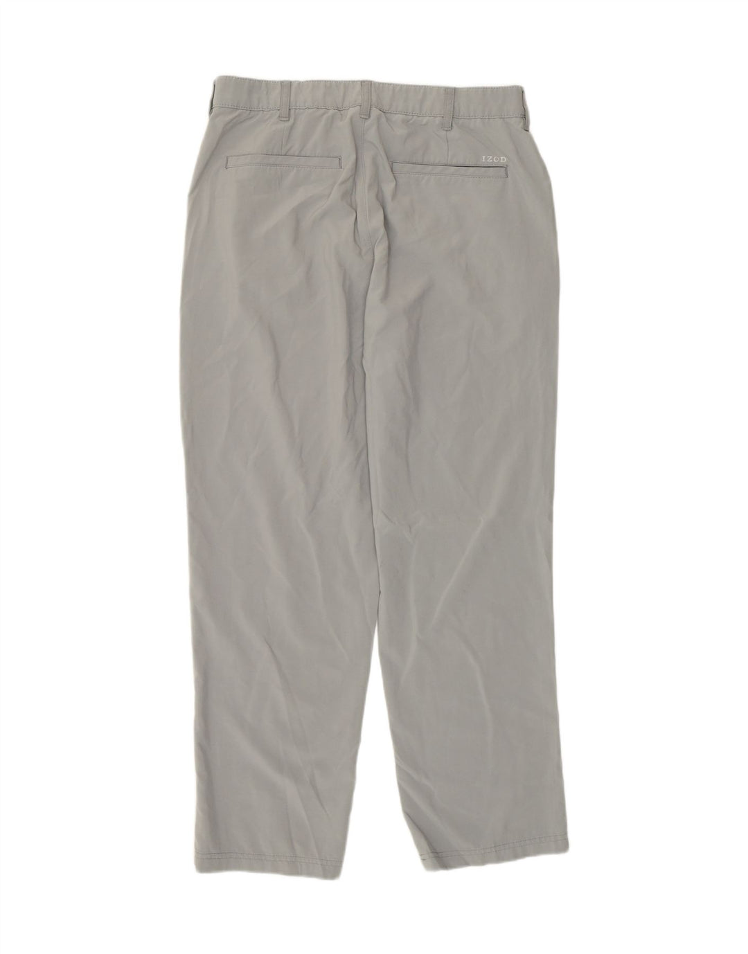 Pantaloni chino pentru bărbați Izod L34 L30 poliester gri