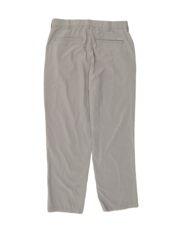Pantaloni chino pentru bărbați Izod L34 L30 poliester gri