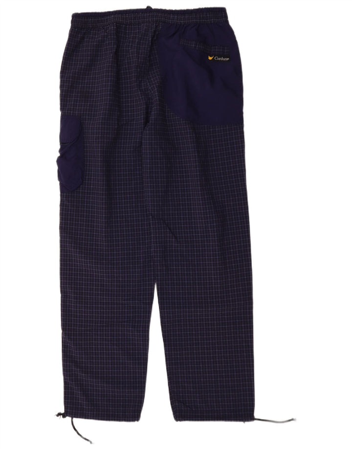 Pantaloni cargo drept bărbați Bailo, XL, poliamidă cu carouri bleumarin