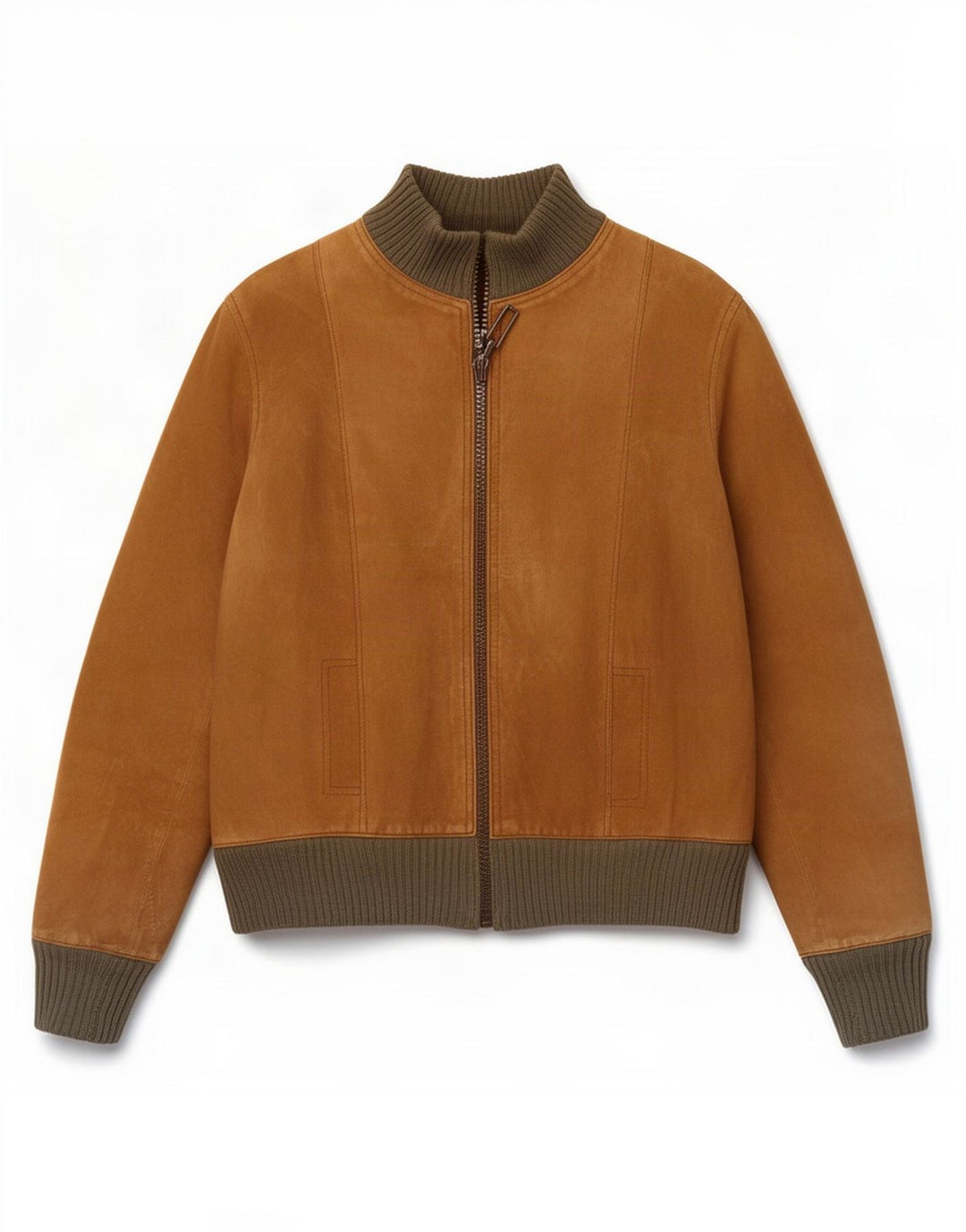 Bomber vintage pentru bărbați din piele intoarsa UK 34 XS maro