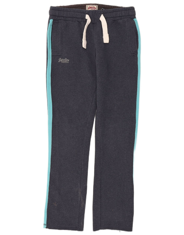 Pantaloni de trening slim pentru femei Superdry UK 14 Medium Bleumarin Colorblock