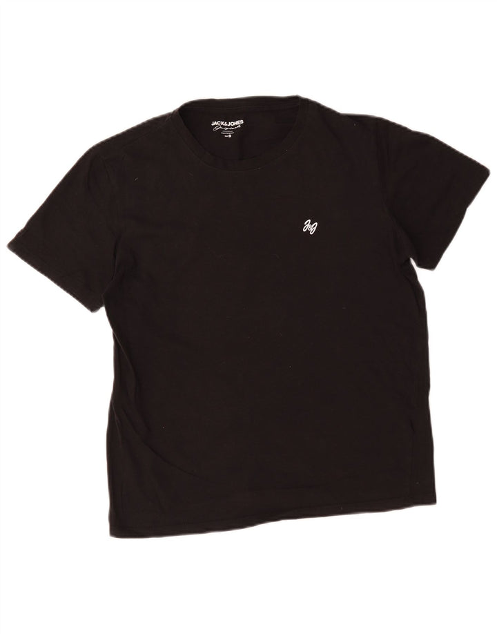 Tricou Jack & Jones pentru bărbați Top mic bumbac negru