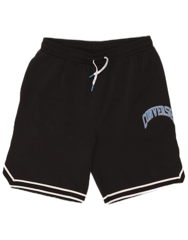 Pantaloni scurti sport grafic Converse pentru băieți 13-14 ani XL poliester negru