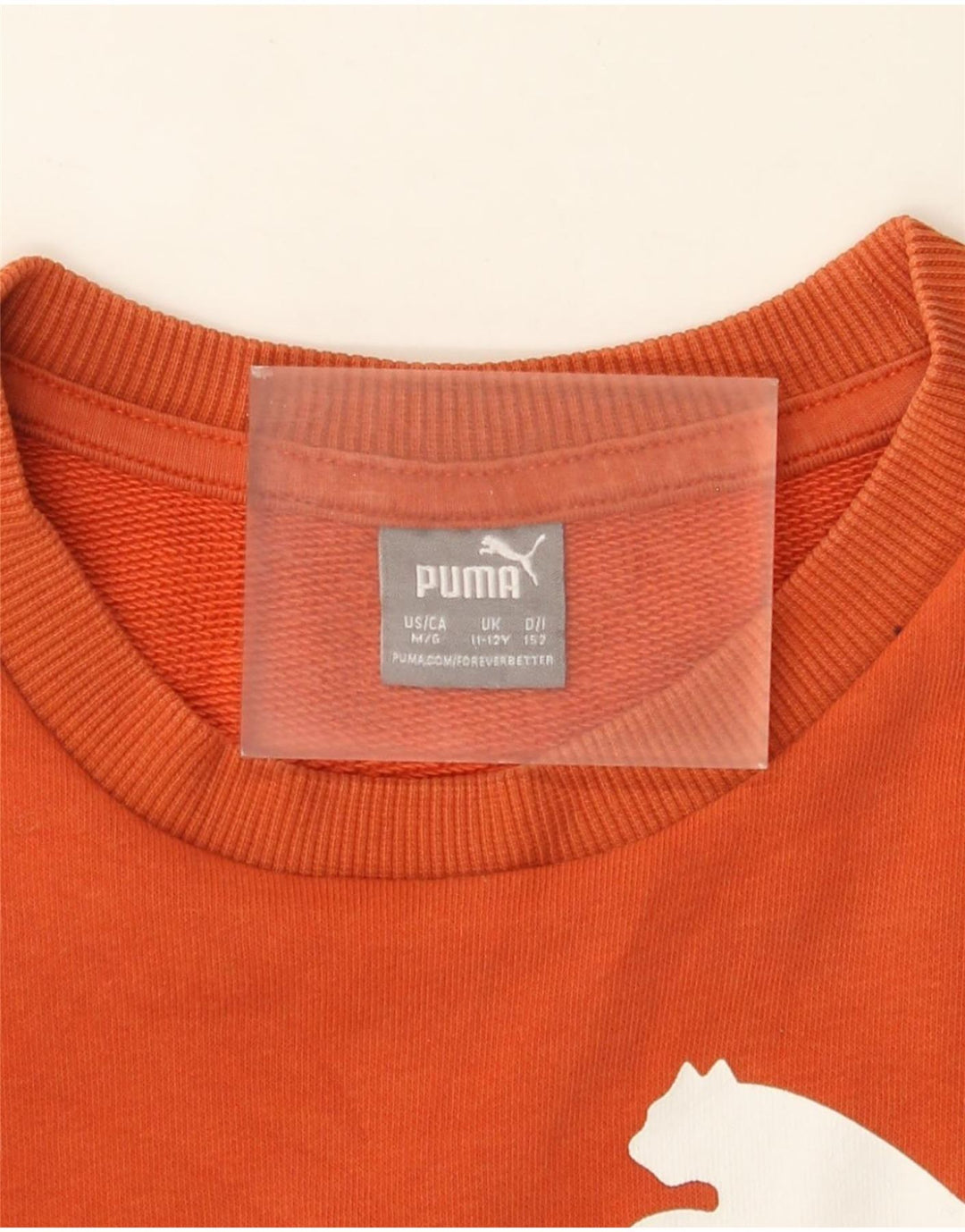 Pulover cu grafic Puma pentru băieți, 11-12 ani, portocaliu