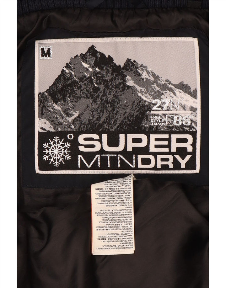 Jachetă căptușită Superdry pentru femei UK 14 Medium Bleumarin Poliester