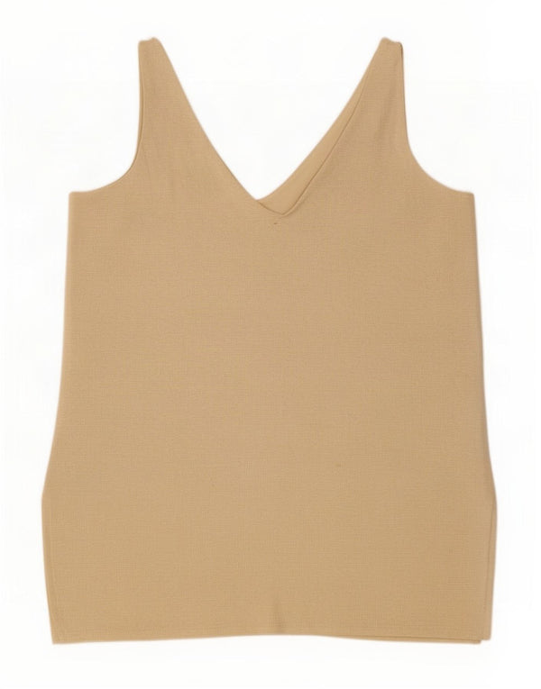 Vestă pentru femei Marks & Spencer, UK 18 XL, bej, viscoză