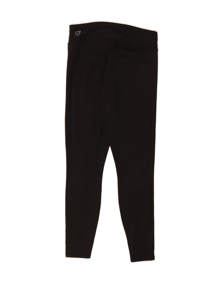 PUMA Womens Leggings UK 14  Large Black Vintage Puma and Second-Hand Puma from Messina Hembry 