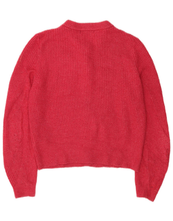 Pulover cardigan crop pentru femei Marks & Spencer UK 12 Medium Pink Acrilic