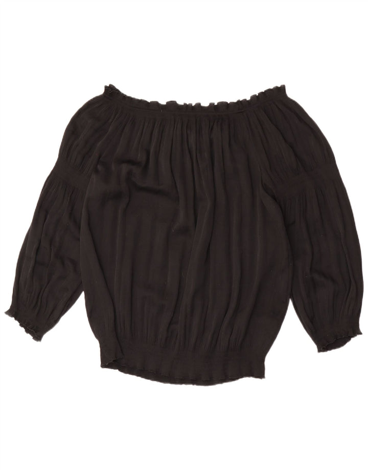 Bluză Calvin Klein pentru femei cu umăr dezactivat, UK 18 XL, negru