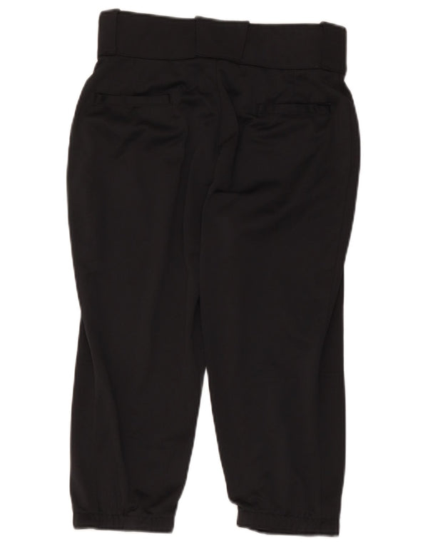 Nike Womens Slim Capri Trousers Small W26 L17 Black Polyester Sports