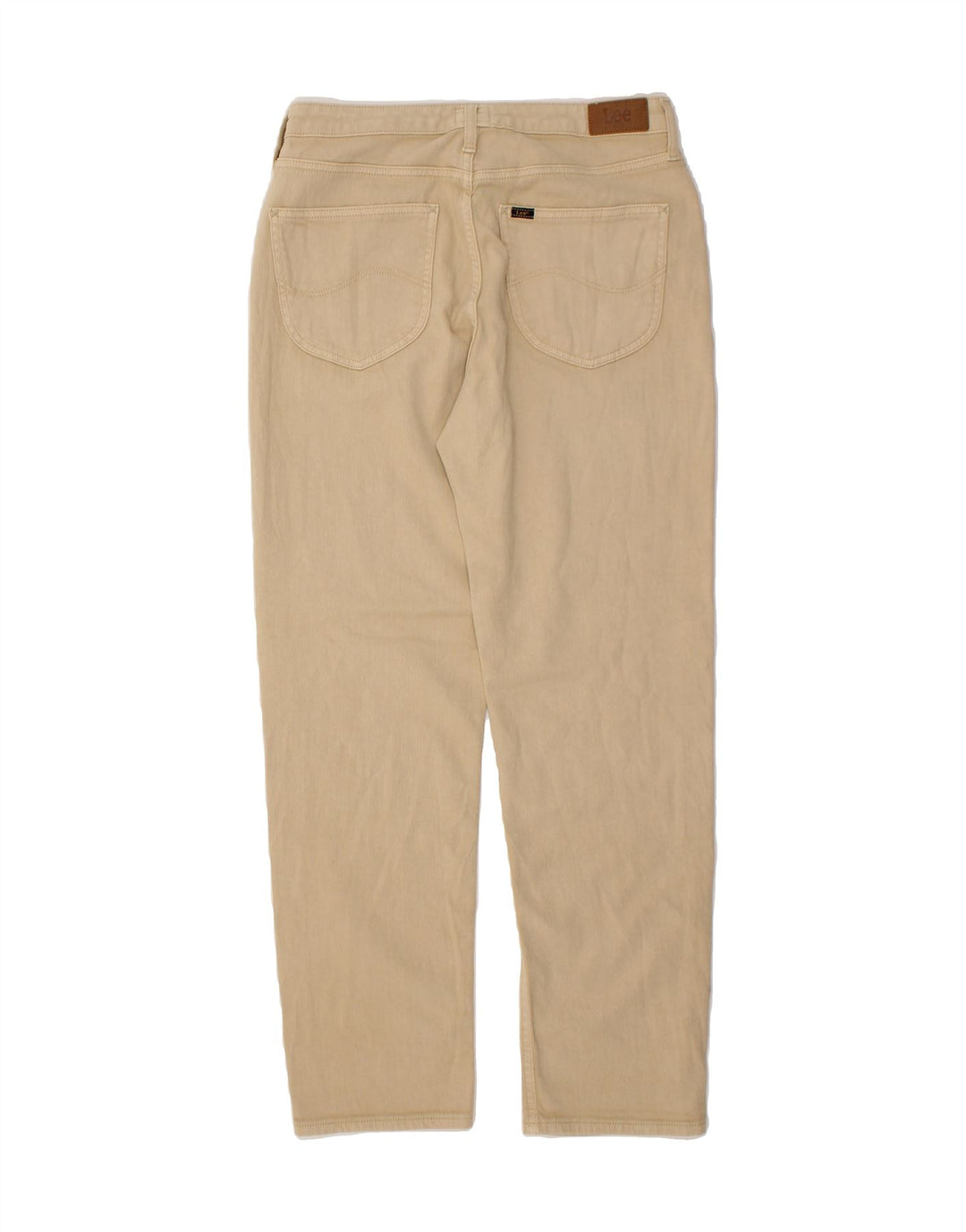 LEE Womens Carol Straight Jeans W31 L30 Beige Cotton Vintage Lee and Second-Hand Lee from Messina Hembry 