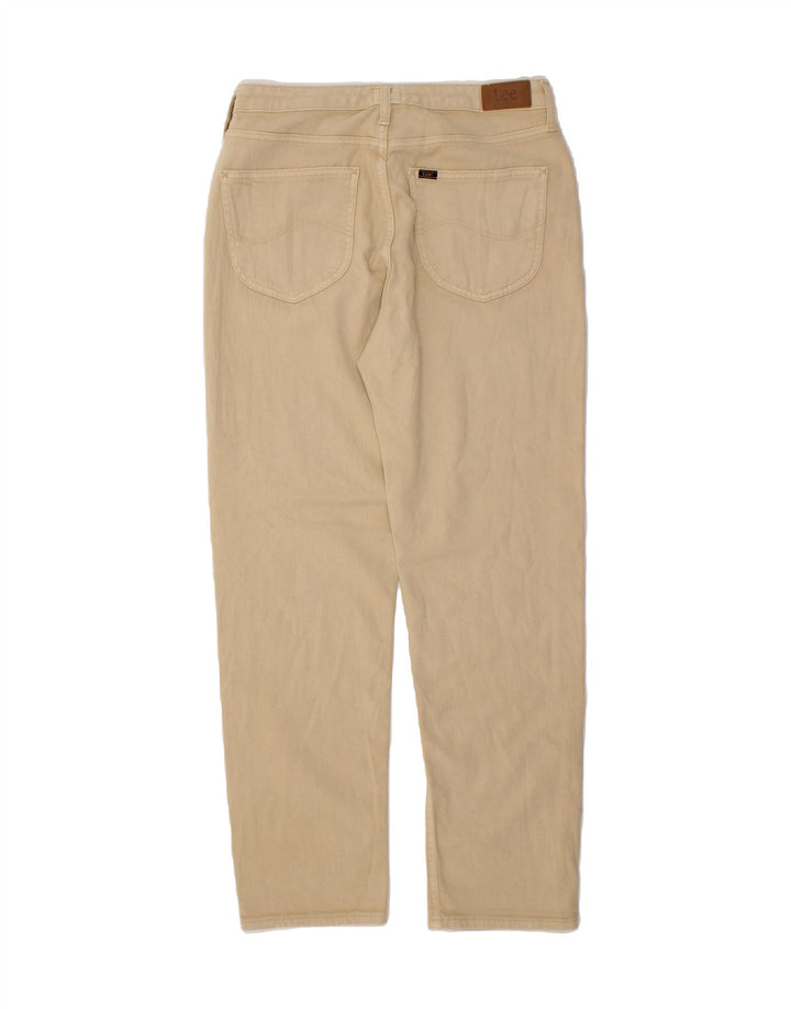 LEE Womens Carol Straight Jeans W31 L30 Beige Cotton Vintage Lee and Second-Hand Lee from Messina Hembry 