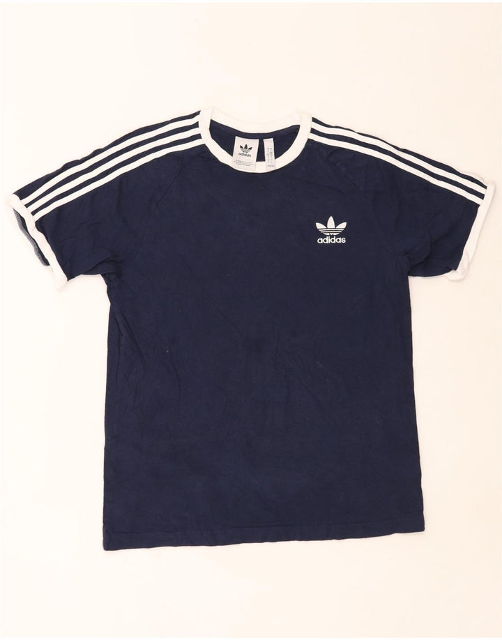 Tricou pentru bărbați Adidas Top mare din bumbac bleumarin