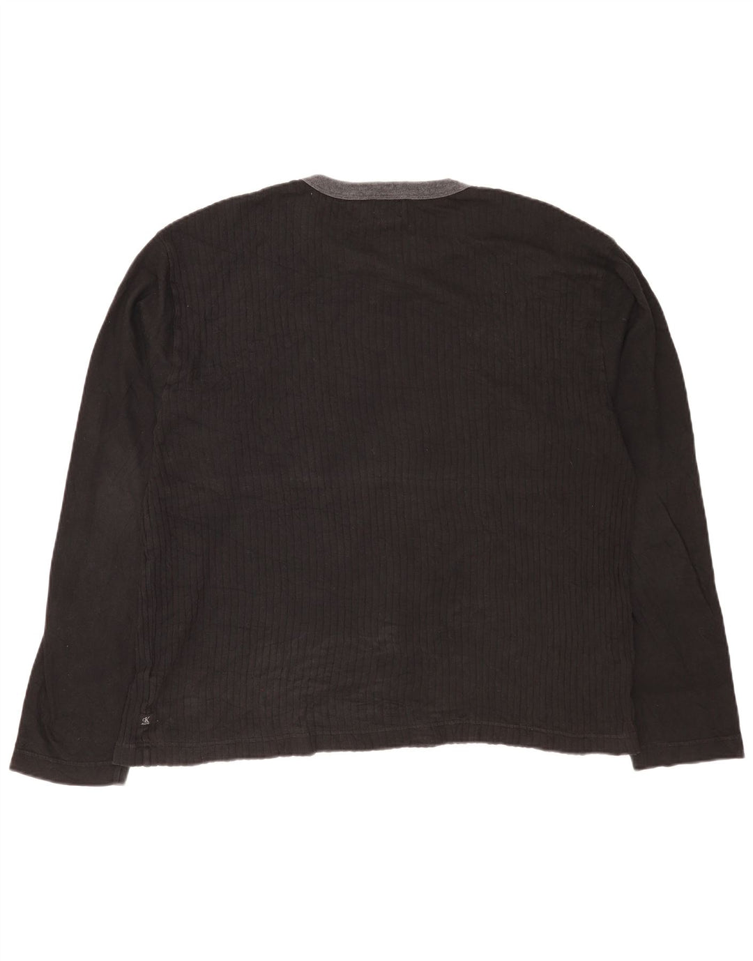 Calvin Klein Jeans Top pentru bărbați cu mânecă lungă 2XL, bumbac negru