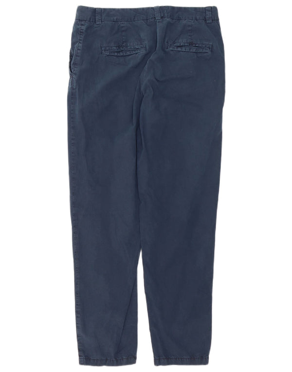 Pantaloni chino obișnuiți conici pentru femei Zara UK 12 Medium L30 L28 Bleumarin