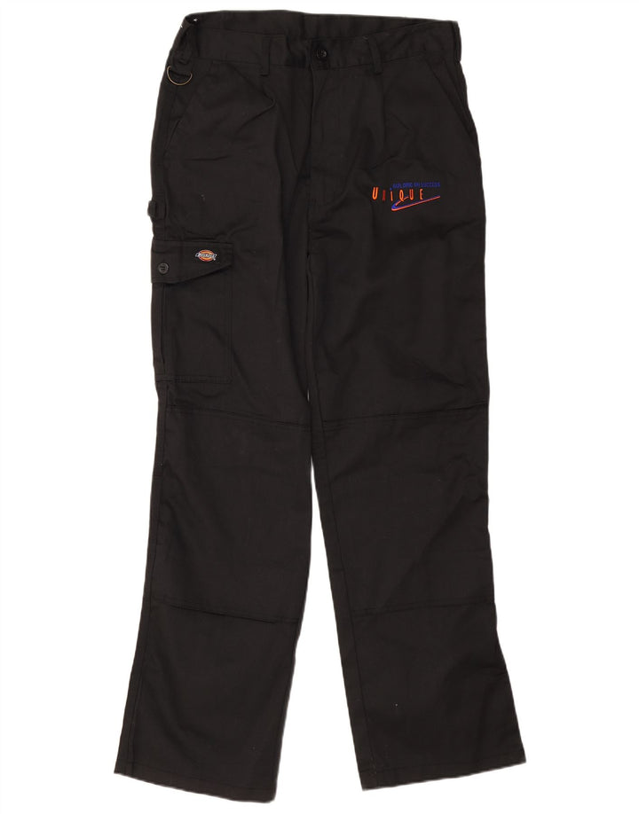 Pantaloni cargo drepti pentru bărbați Dickies L32 L30 Poliester negru