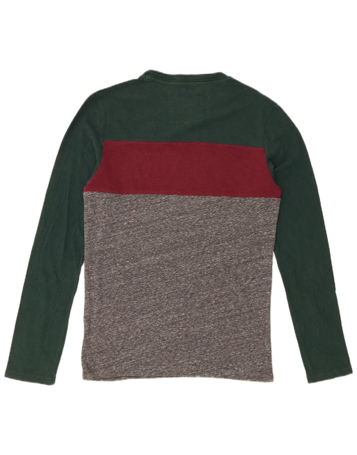 SUPERDRY Top grafic pentru bărbați cu mânecă lungă, mic, multicolor