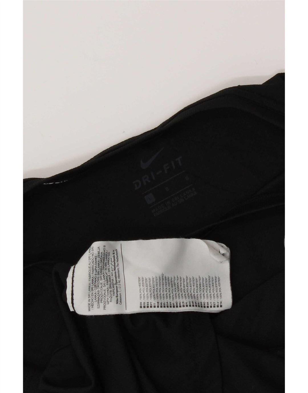 Tricou Nike Dri Fit pentru femei Top UK 14 Poliester negru mare
