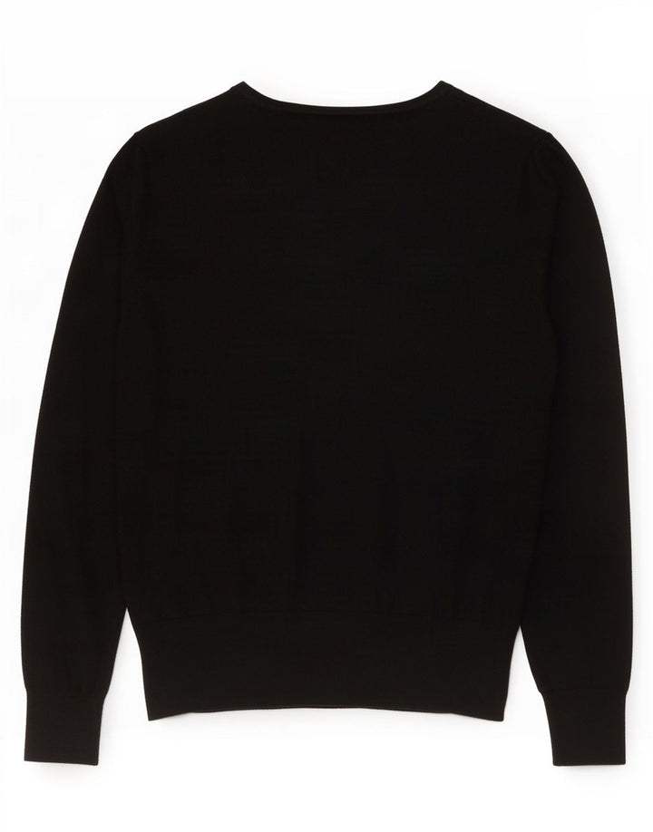 Pulover cardigan pentru femei Marks & Spencer UK 10 Small Black Viscose