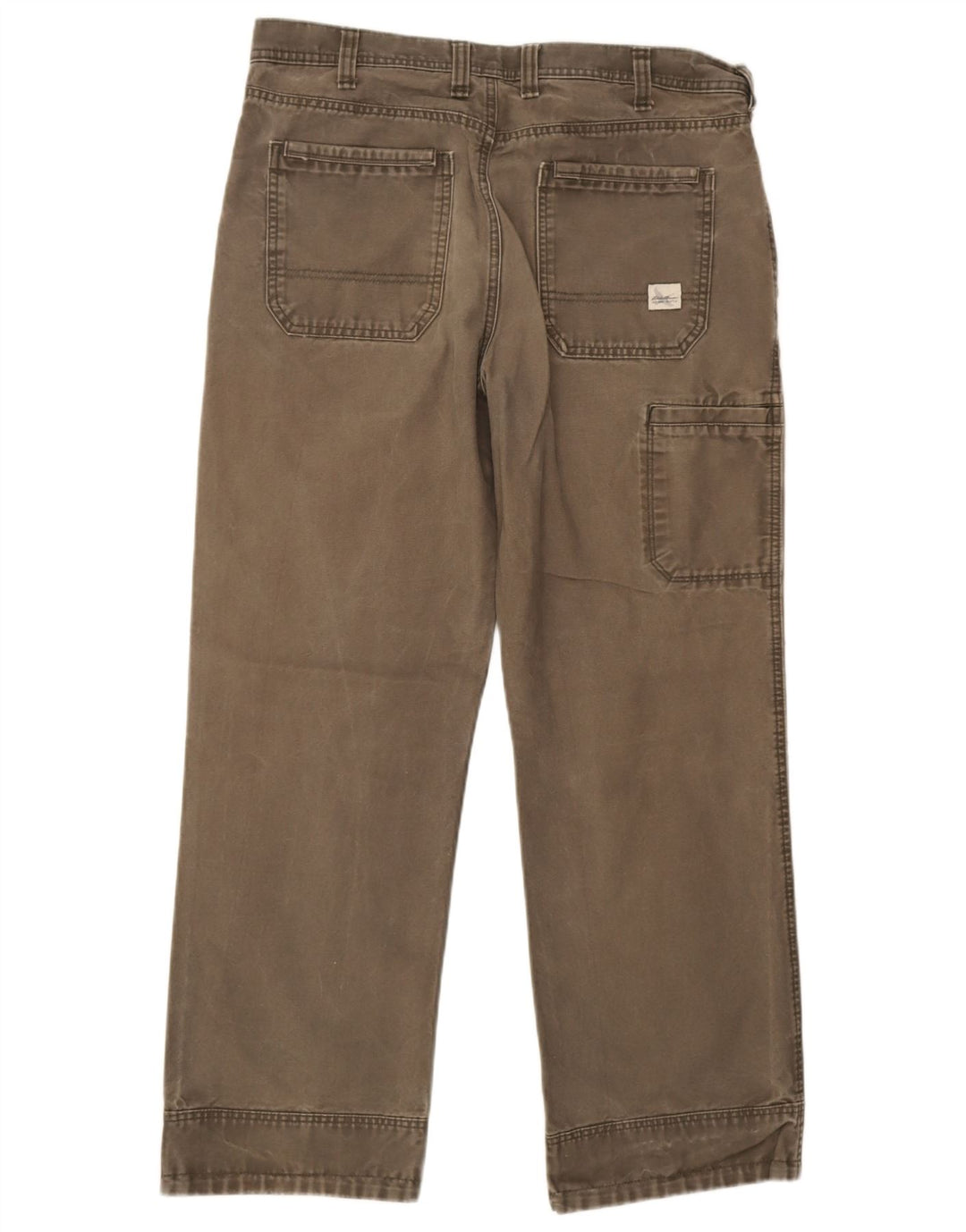 Pantaloni cargo drepți pentru bărbați Eddie Bauer W36 L30 bumbac gri