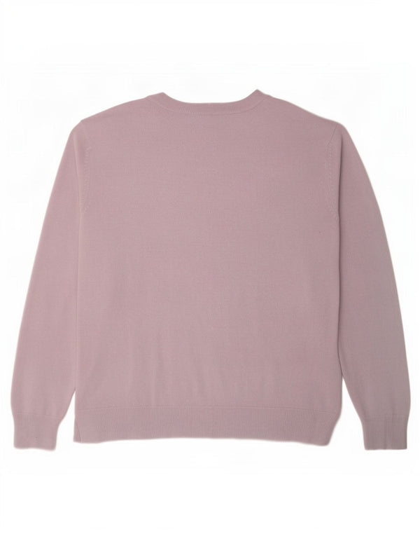 Pulover pentru femei Marks & Spencer, cu gât de barcă, UK 18 XL, violet, acrilic