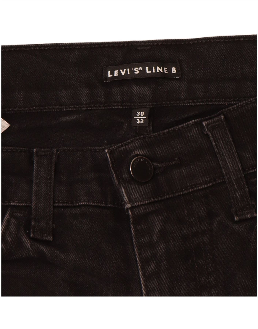 Blugi Levi's pentru femei Line 8 Slim W30 L32 bumbac negru