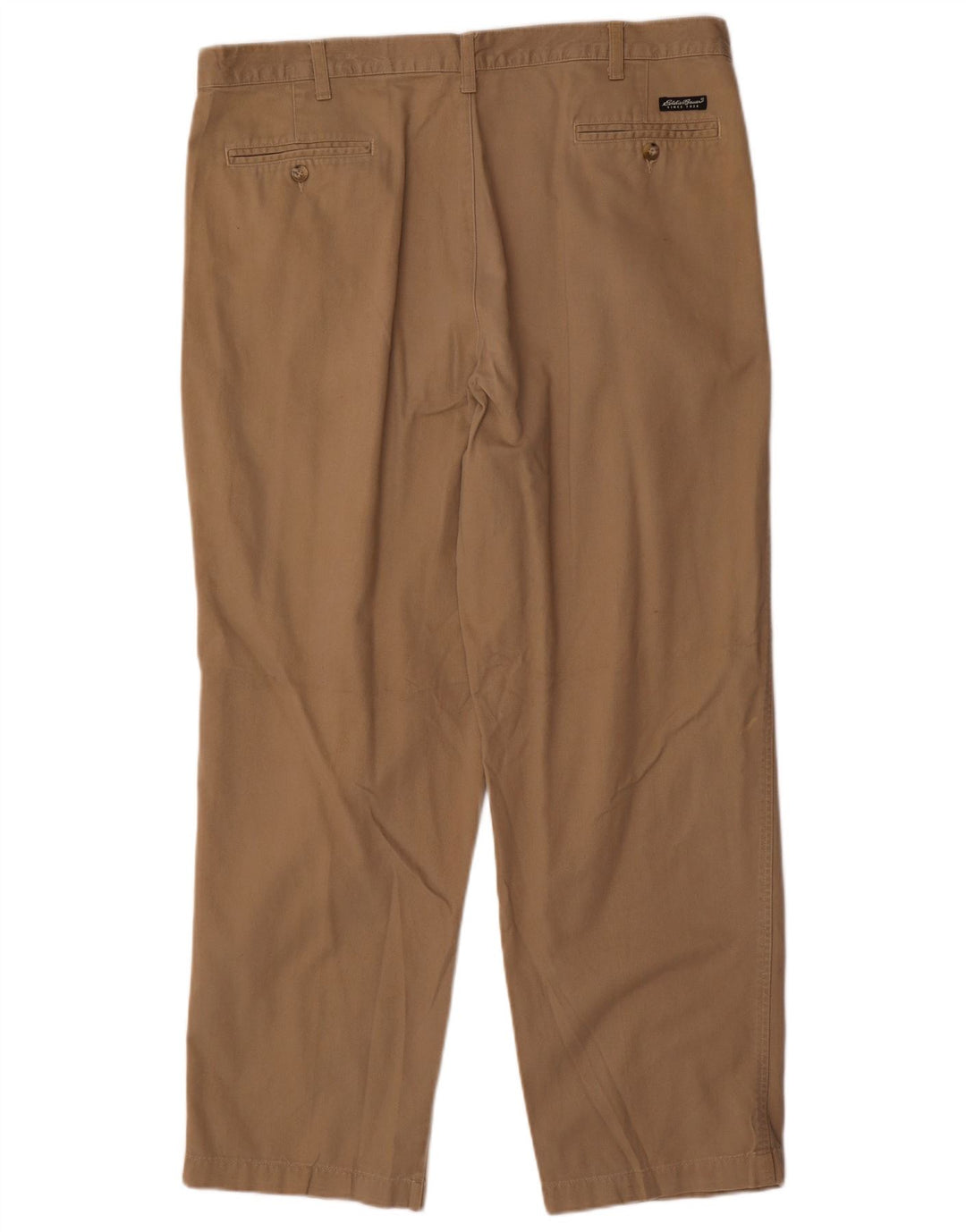 Eddie Bauer Pantaloni chino cu cupla drepte pentru bărbați L40 L30 bumbac maro