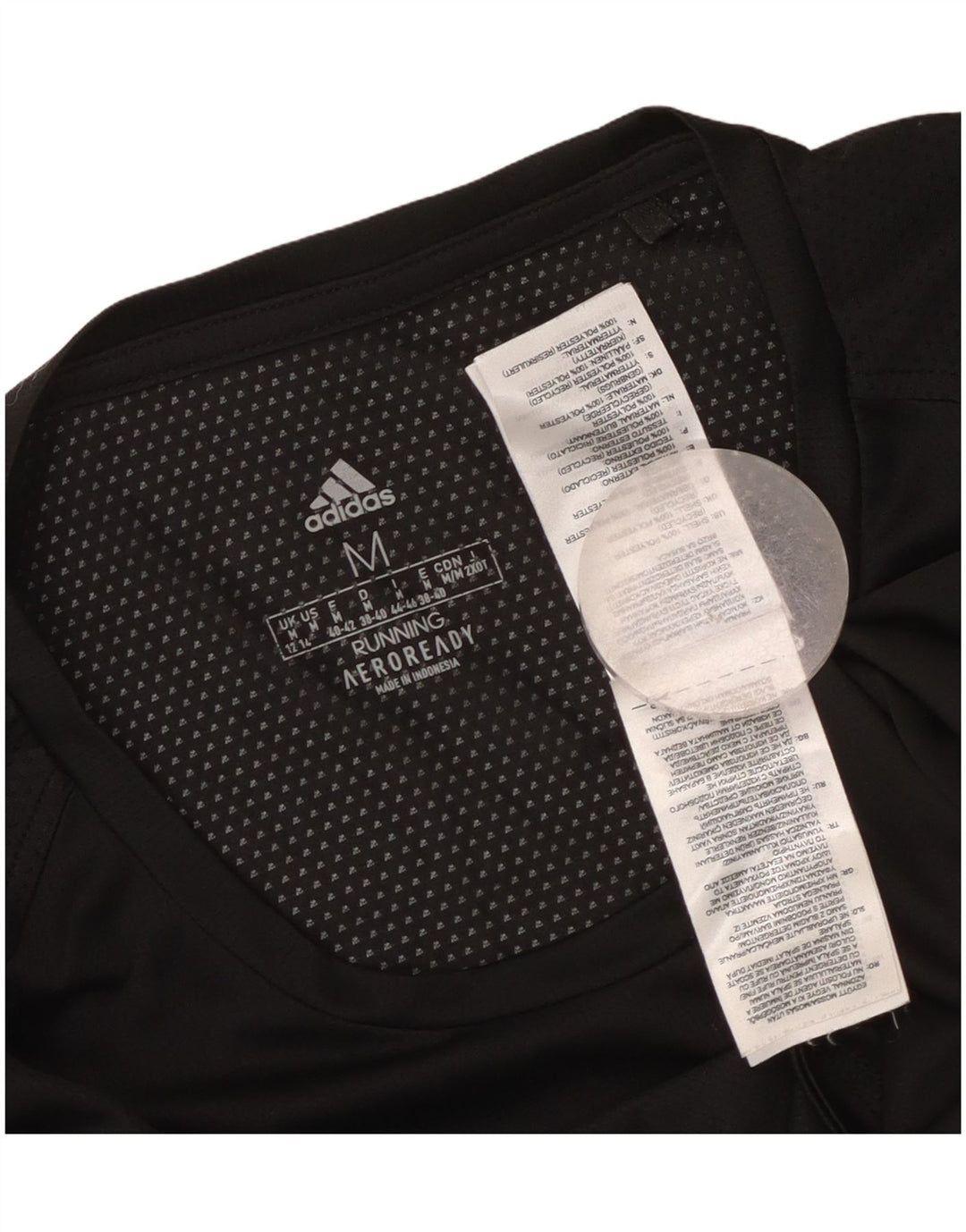 Tricou Adidas Aeroready pentru femei Top UK 12/14 Poliester mediu negru