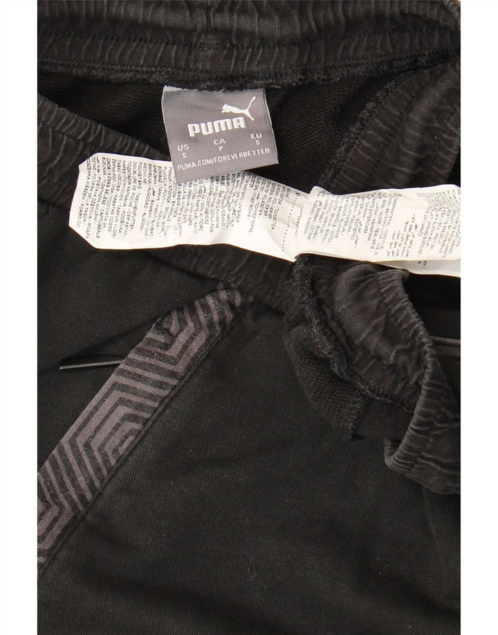 Pantaloni scurti sport Puma pentru bărbați, bumbac negru mic