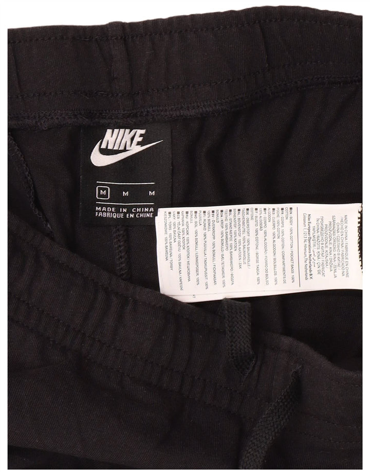 Pantaloni scurți sport NIKE pentru bărbați, bumbac mediu negru