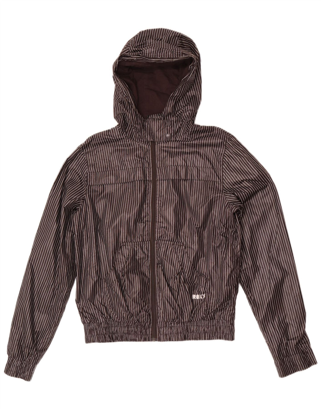 Jachetă de trening cu glugă Roxy pentru femei UK 18 XL poliester cu dungi gri