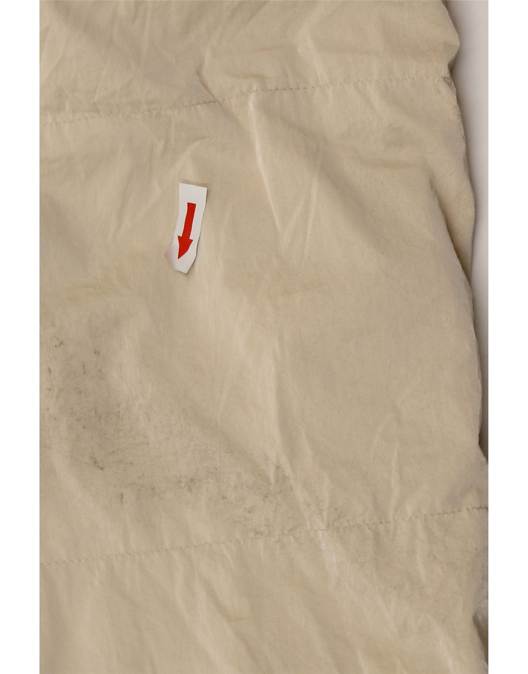 Gilet căptușit cu paragate supradimensionat pentru femei Zara UK 10, mic, bej, poliester