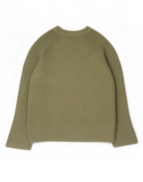 Marks & Spencer Pulover supradimensionat pentru femei cu gâtul turnat UK 16 Large Green