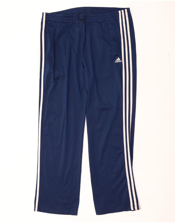 Pantaloni de trening Adidas pentru bărbați, mari, albastru, poliester