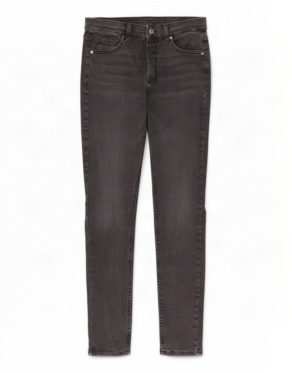 Topshop blugi skinny pentru femei W28 L28 bumbac gri