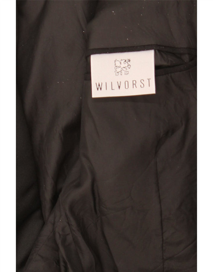 Sacou Wilvorst pentru femei cu 1 nasture, UK 16, mare, negru