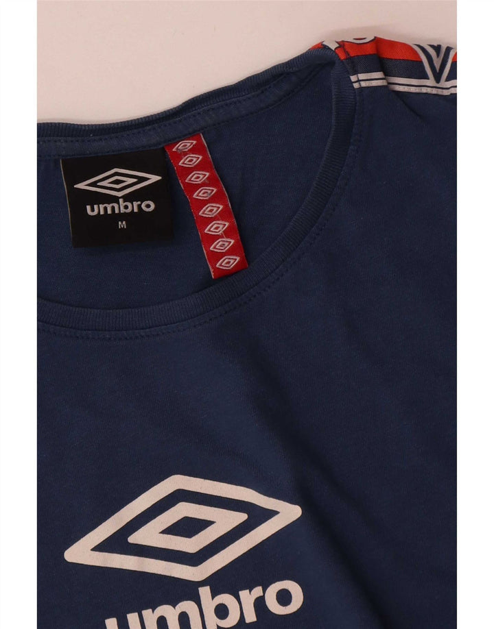 Tricou grafic pentru bărbați Umbro Top Medium Blue Colorblock Bumbac
