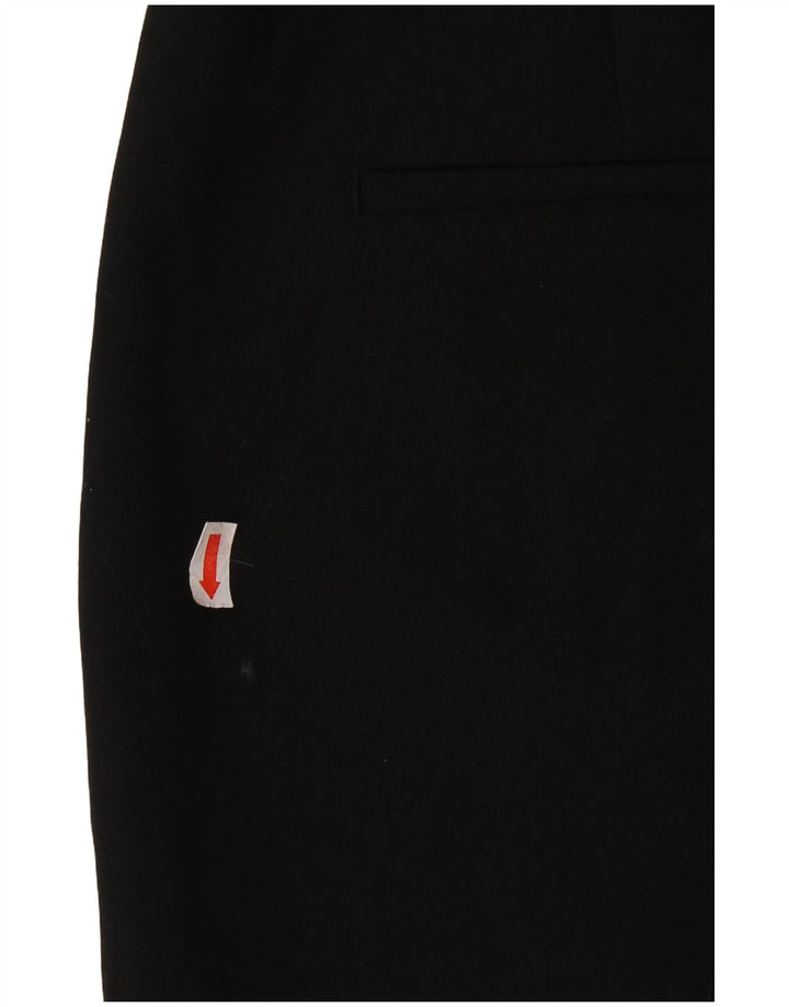 Pantaloni casual pentru femei Bootcut ZARA, mari, negru, poliester