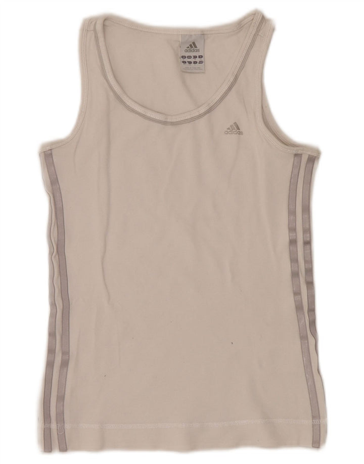 Vestă pentru femei Adidas UK 8 Small Bumbac alb