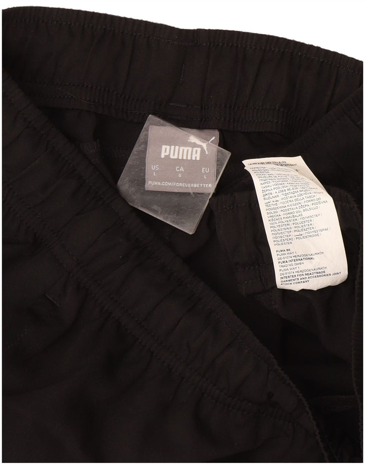 Pantaloni scurți sport Puma pentru bărbați, mari, negru, poliester