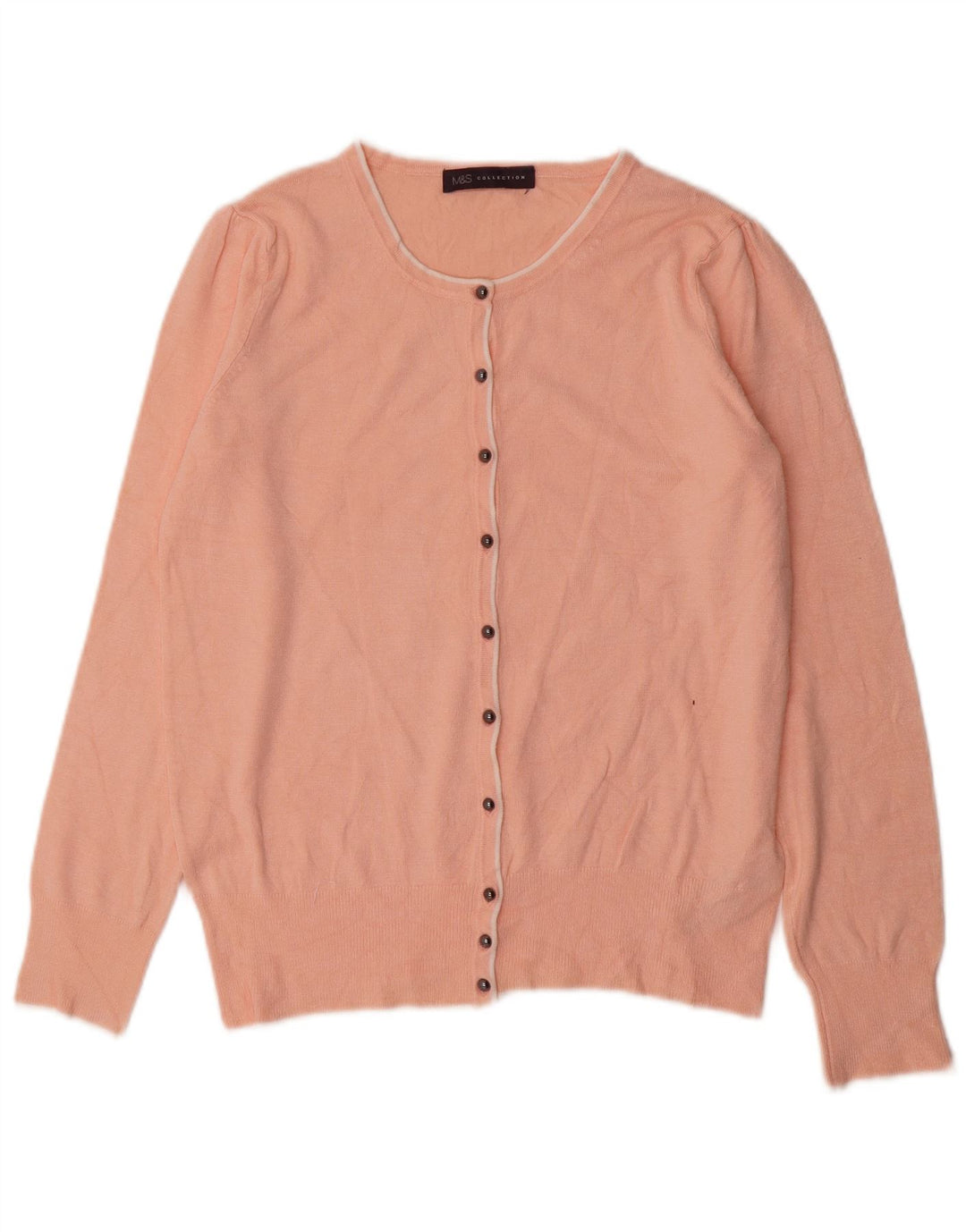 Pulover cardigan pentru femei Marks & Spencer UK 12 Medium Pink Viscose