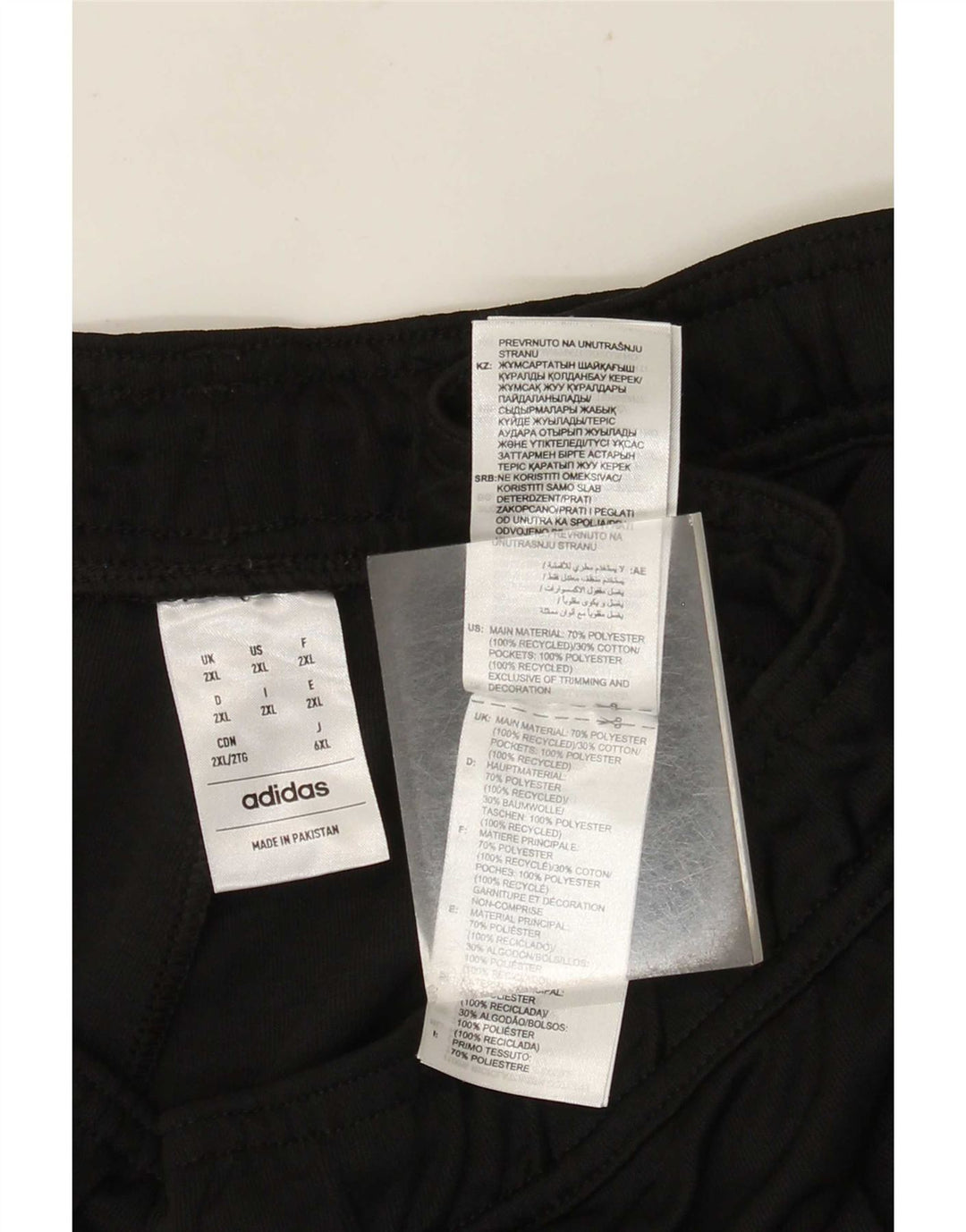 Pantaloni scurți sport pentru bărbați Adidas 2XL poliester negru