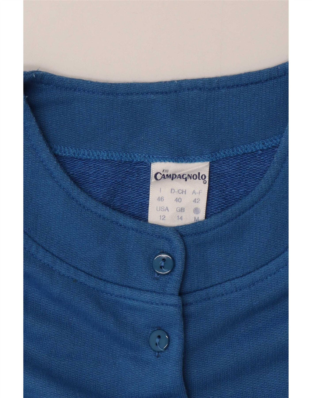 F.LLI Campagnolo Pulover cu grafic pentru femei UK 14 Large Blue