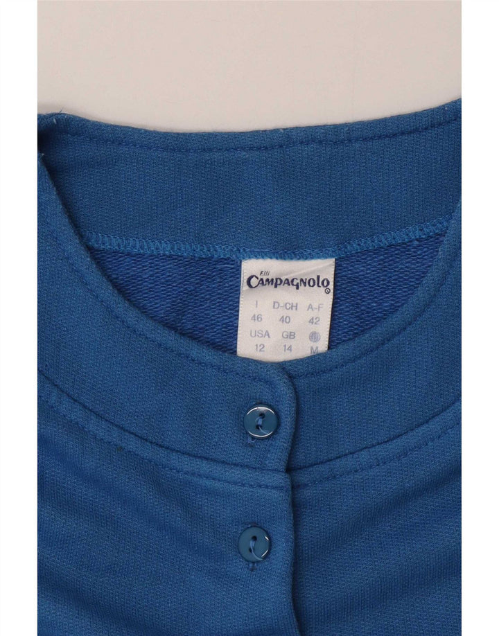 F.LLI Campagnolo Pulover cu grafic pentru femei UK 14 Large Blue