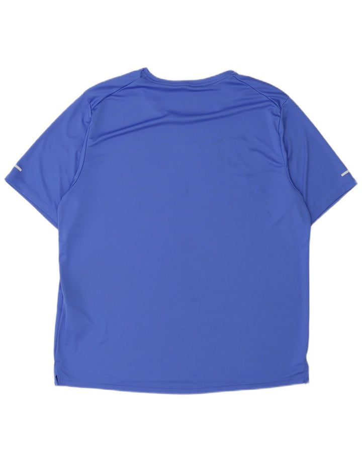 Tricou grafic Nike Dri Fit pentru bărbați Top mare, albastru, poliester