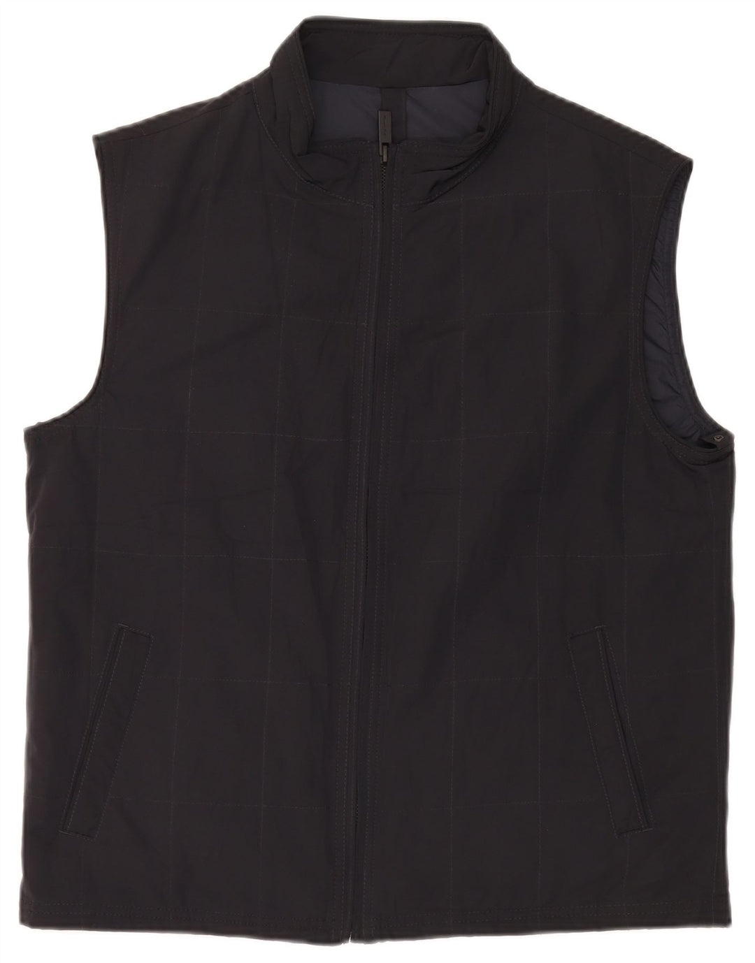 Gilet Massimo Dutti pentru bărbați UK 42 XL, poliester cu check negru