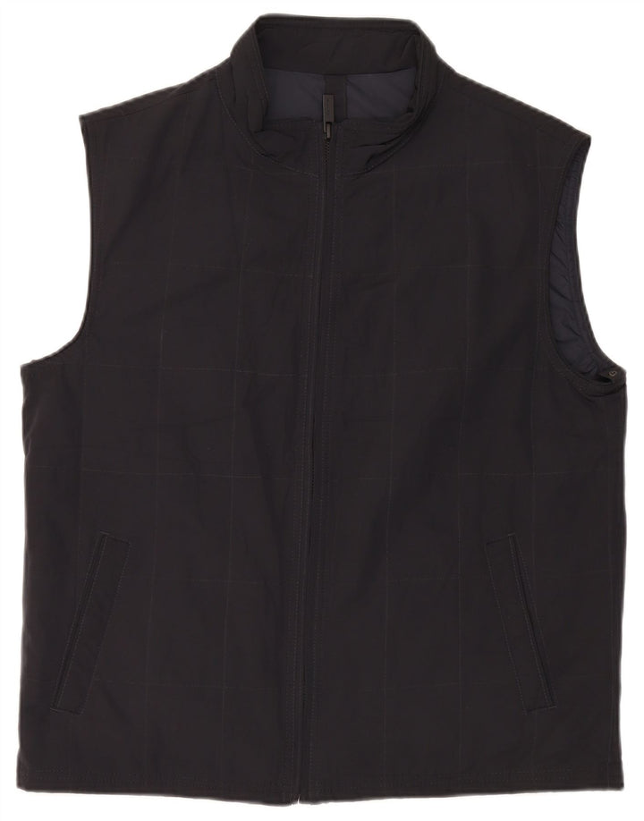 Gilet Massimo Dutti pentru bărbați UK 42 XL, poliester cu check negru