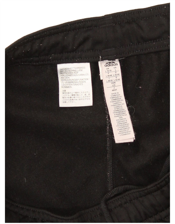 Pantaloni de trening Adidas pentru femei Marea Britanie 16/18 Poliester negru mare