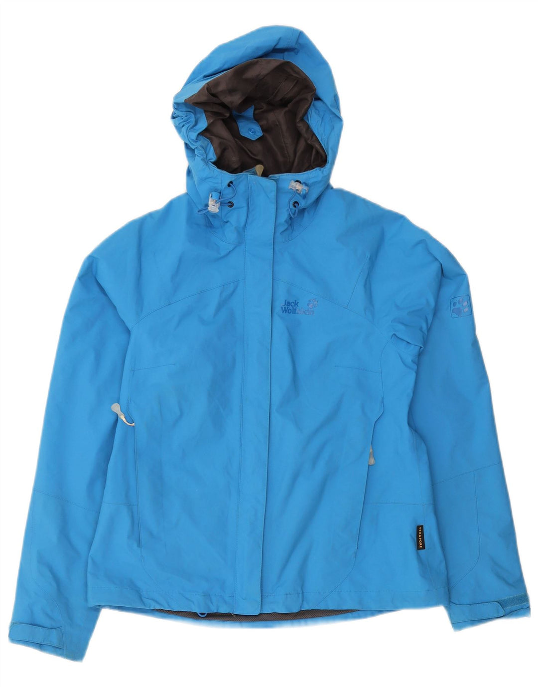 Jack Wolfskin Jachetă de ploaie cu glugă pentru femei UK 10 Small Blue Poliamidă