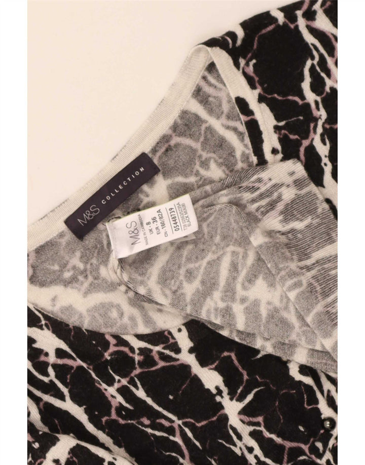 Pulover pentru femei Marks & Spencer cu gât de barcă UK 8 Small Black